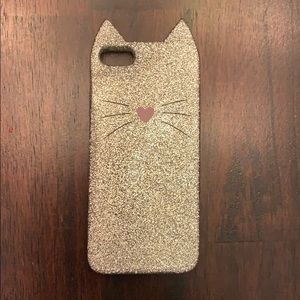 iPhone 5 Glitter Cat Case